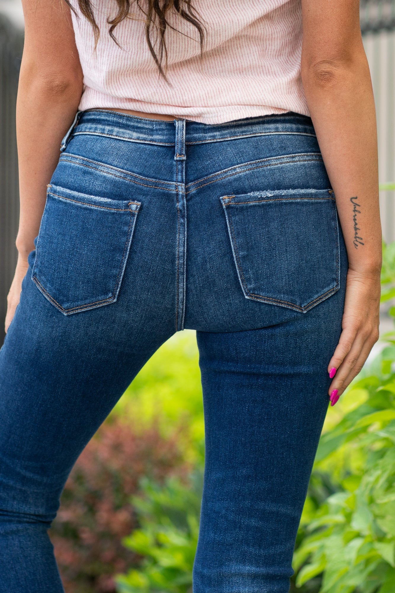 VERVET by Flying Monkey Jeans This comfortable super soft stretchy denim has a calf-hugging fit, clean hem bottom, and a zipper fly. You won't want to take these jeans off! Skinny Cut, 28" Inseam* Mid Rise, 9" Front Rise* 70% COTTON, 27% POLYESTER, 3% SPANDEX Machine Wash Separately In Cold Water Stitching: Classic Fly: Zipper Style #: V2501 Contact us for any additional measurements or sizing. *Measured on the smallest size, measurements may vary by size.