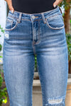 Renee High Rise Crop Flare Jeans