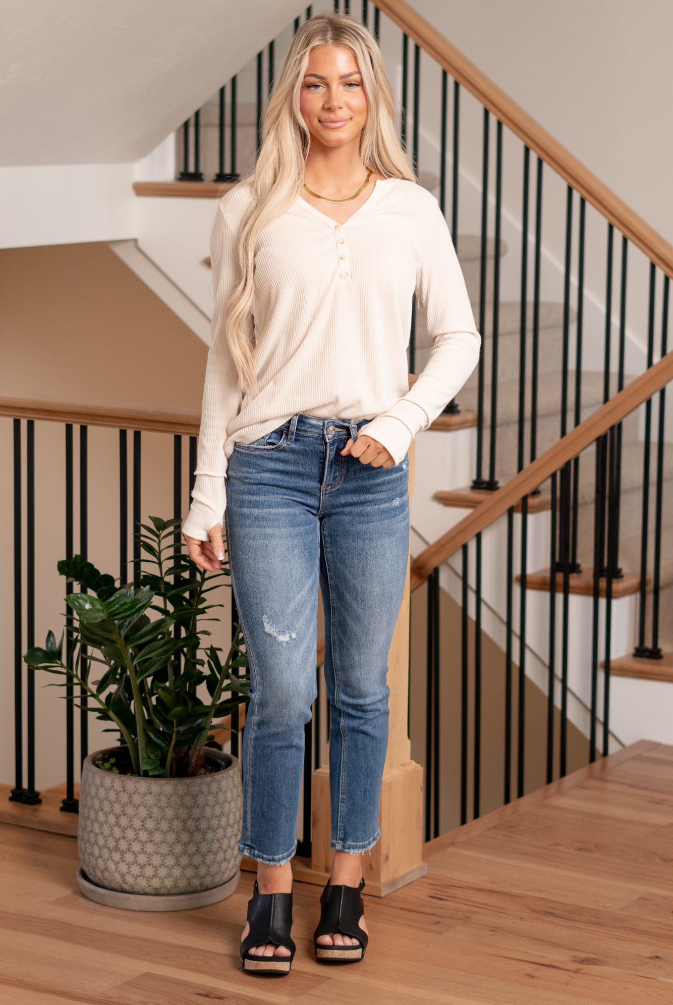 Lovervet by VERVET   Revamp your denim collection with the Mid Rise Crop Slim Straight jeans, a perfect blend of contemporary style and timeless comfort. These jeans feature a flattering mid-rise silhouette and a modern slim straight leg, offering a versatile and chic look. The cropped length adds a touch of sophistication, making them suitable for various occasions.
