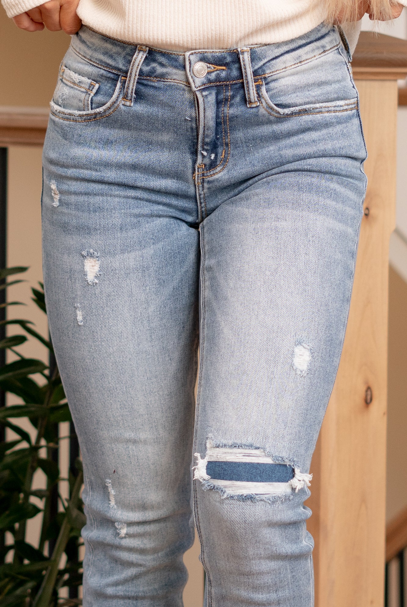 Lovervet by VERVET The Improving Mid Rise Crop Slim Straight jeans, a perfect blend of modernity and timeless comfort. These jeans feature a flattering mid-rise silhouette and a contemporary slim straight leg, offering versatility and chic appeal. The cropped length adds a touch of sophistication, making them suitable for a range of occasions.