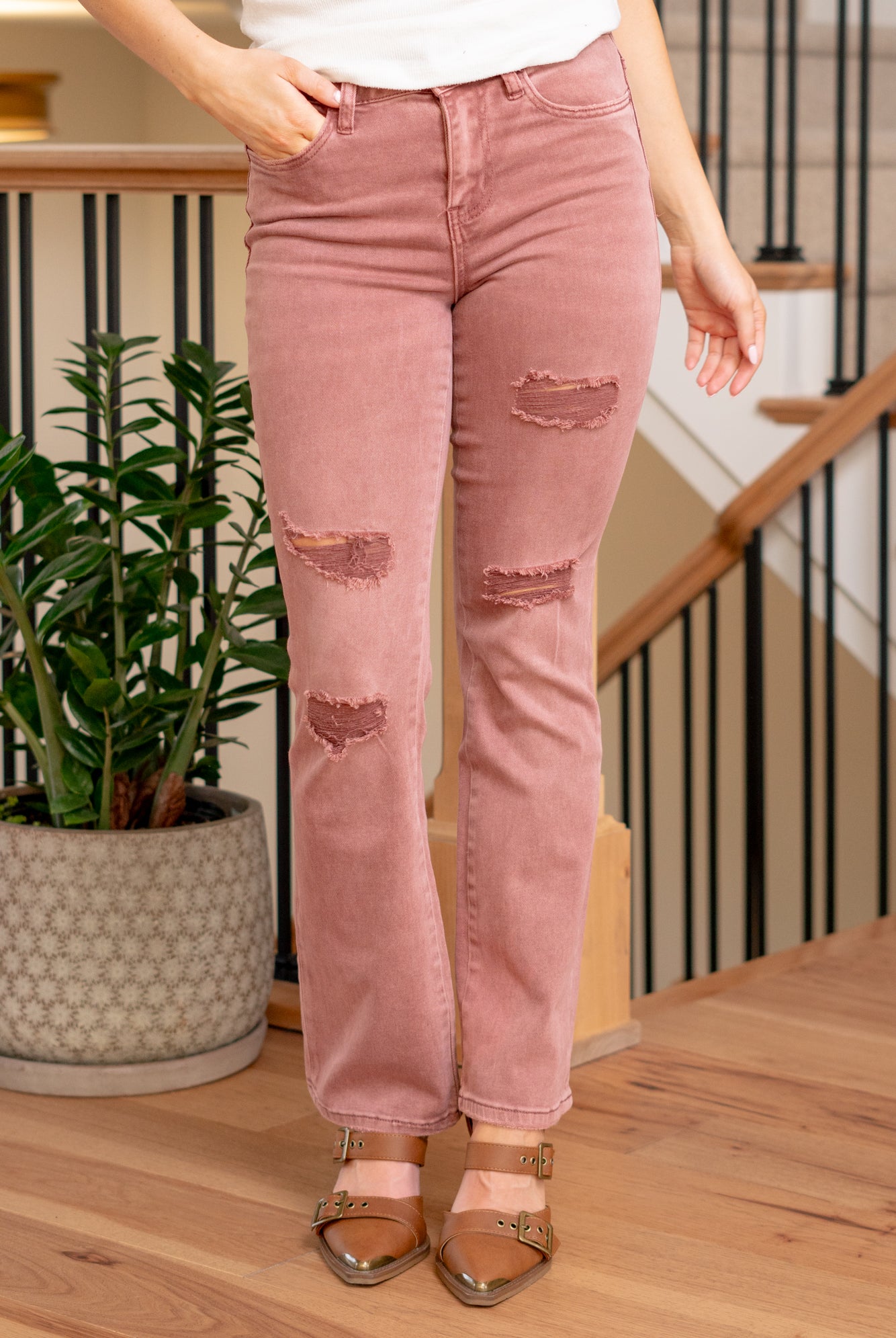 VERVET by Flying Monkey Jeans Elevate your denim game with the Skyler High Rise Boot Cut jeans, a perfect blend of timeless style and modern flair. Featuring a flattering high rise and a classic boot cut, these jeans provide a versatile silhouette for any occasion. Step into sophistication with the Skyler jeans, offering a chic and comfortable option for both casual and dressed-up looks.