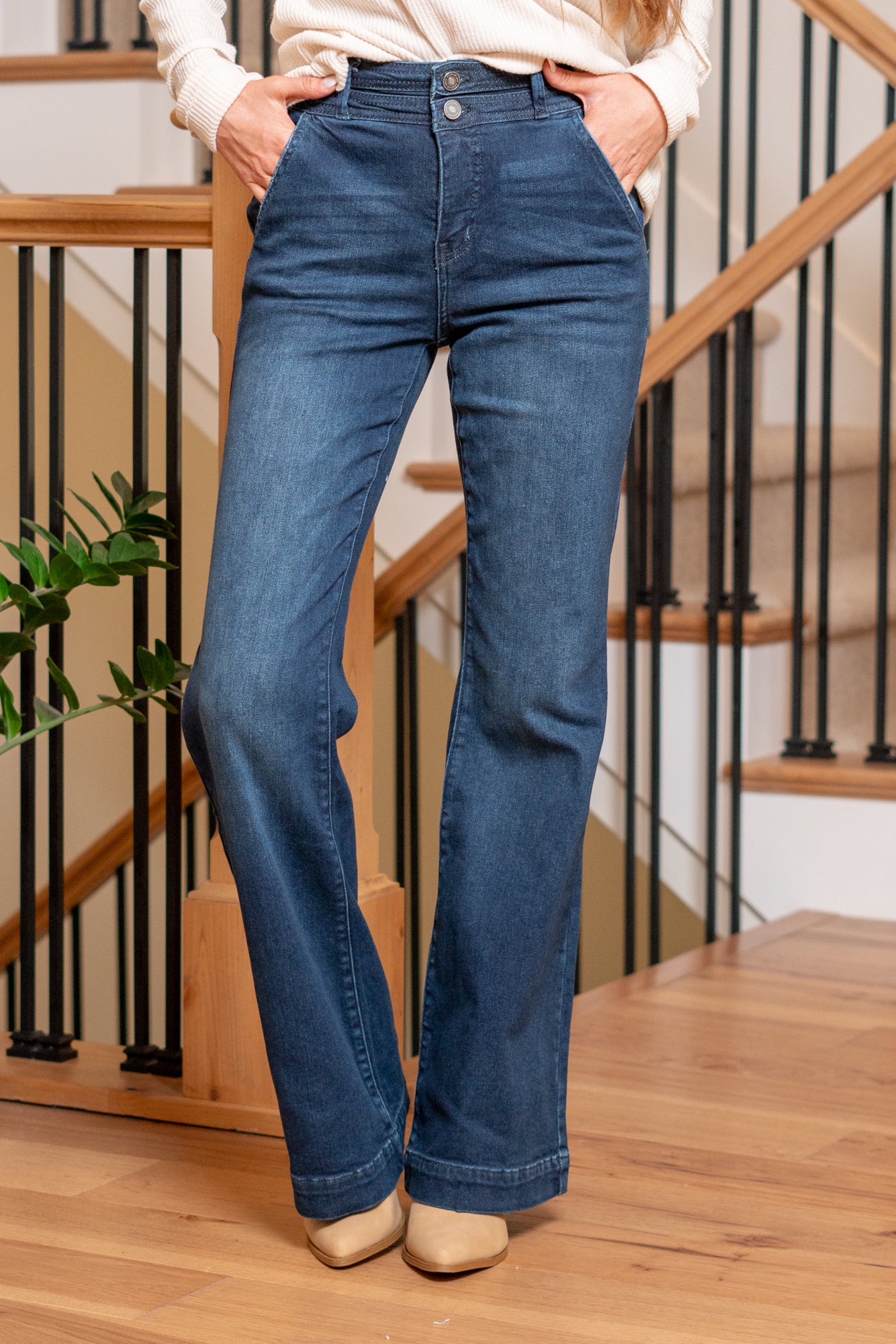 KanCan Jeans Carlyle High Rise Holly Flare American Blues Denim Boutique KC9307AD