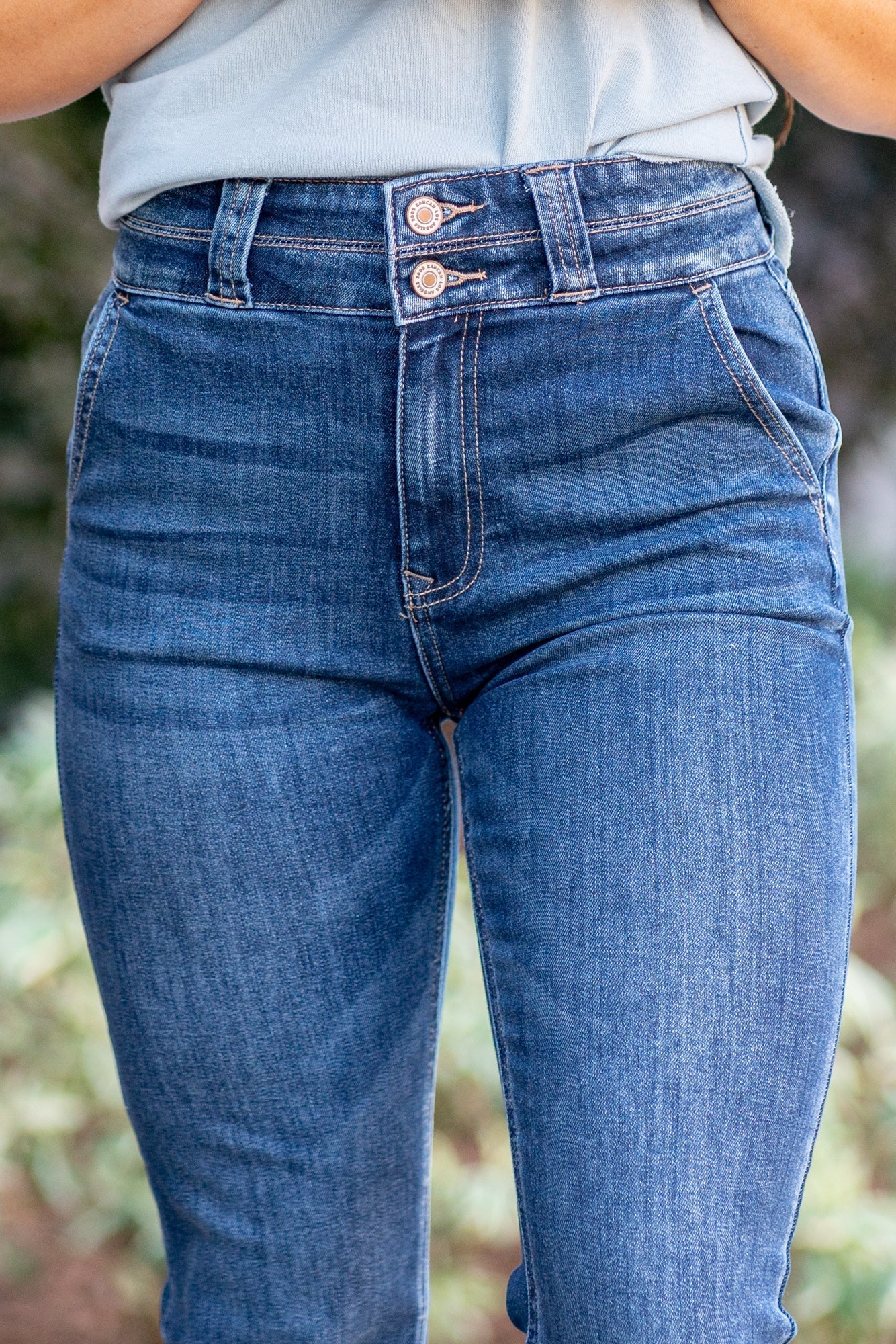 KanCan Jeans American Blues Denim Boutique Matilda High Rise Utility Boot Cut KC8600D