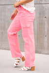 Pretty in Pink High Rise Cargo Straight