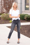 Wholeheartedly Mid Rise Crop Slim Straight