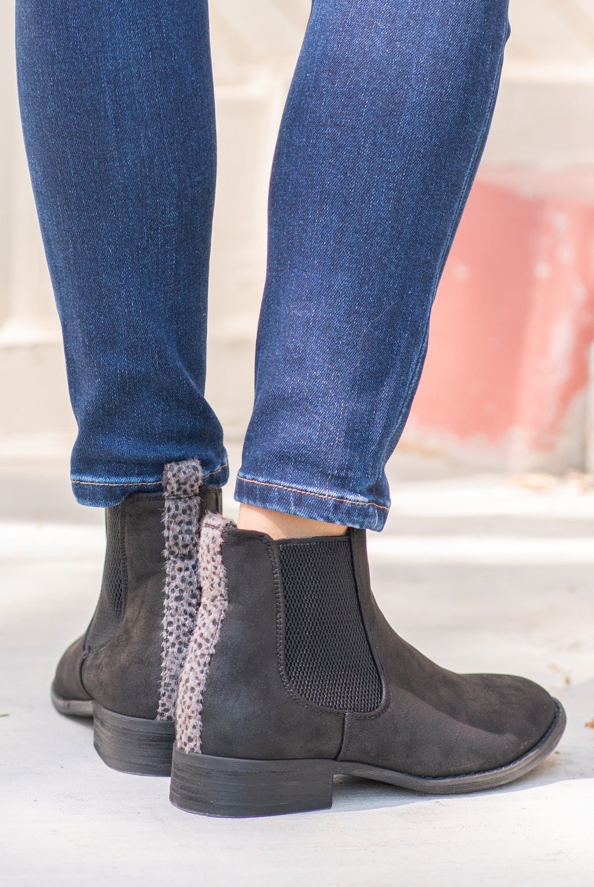 Booties | Very G These booties from Very G are perfect to wear with your favorite jeans this is fall. Style Name: Blake Color: Black Cut: Silp On Bootie Rubber Sole Style #: VGLB0136 Contact us for any additional measurements or sizing.