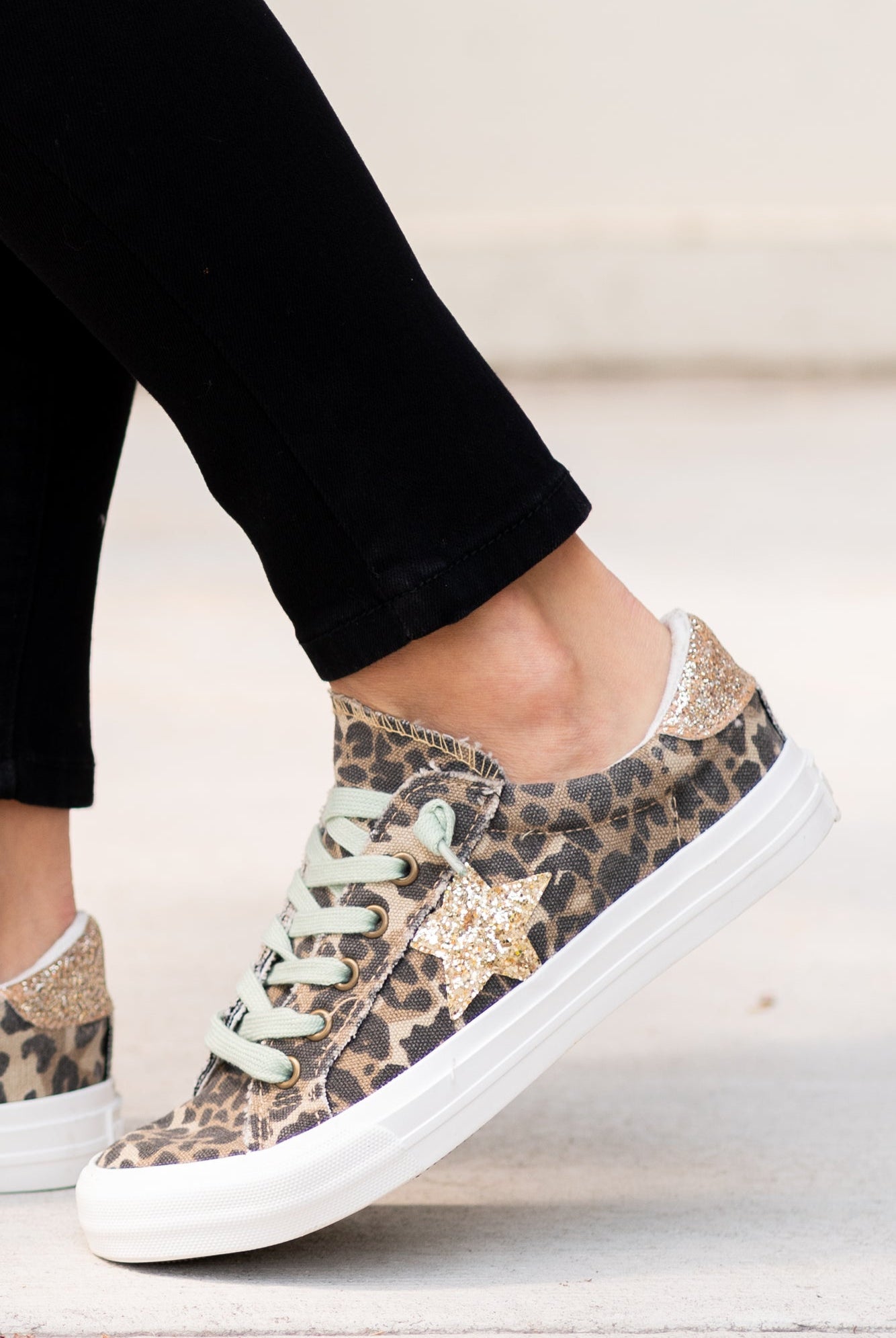 Vintage Styled Sneakers | Very G These sneakers from Gyspy Jazz are comfortable and bold. Style Name: Cosmic Color: Leopard Cut: Sneakers Rubber Sole Style #: VGSP0093-Sneakers Contact us for any additional measurements or sizing.