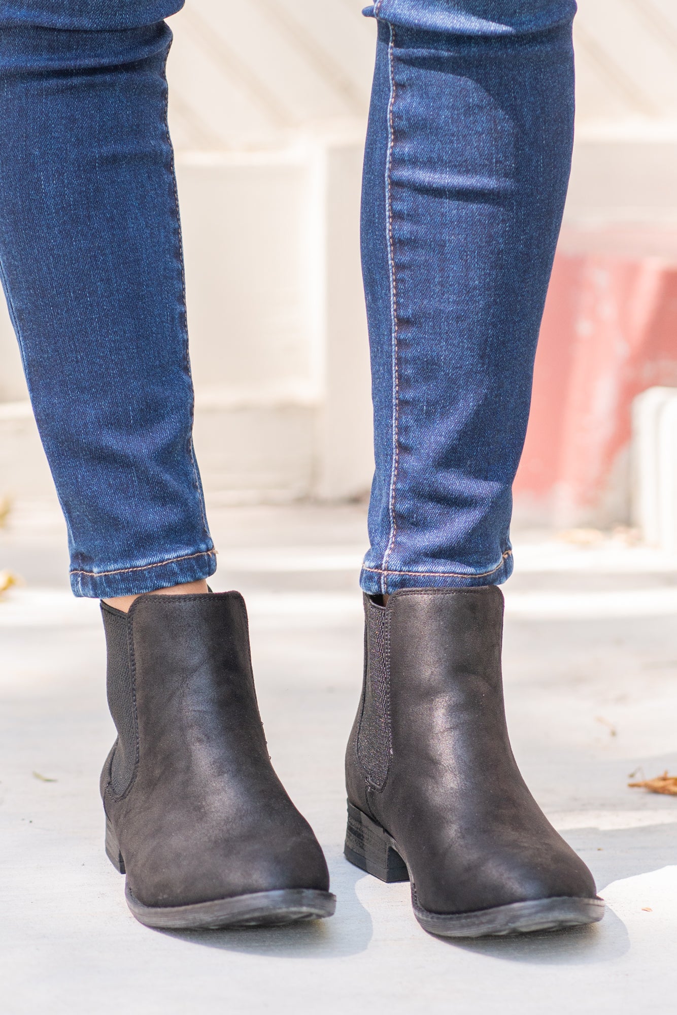 Booties | Very G These booties from Very G are perfect to wear with your favorite jeans this is fall. Style Name: Blake Color: Black Cut: Silp On Bootie Rubber Sole Style #: VGLB0136 Contact us for any additional measurements or sizing.