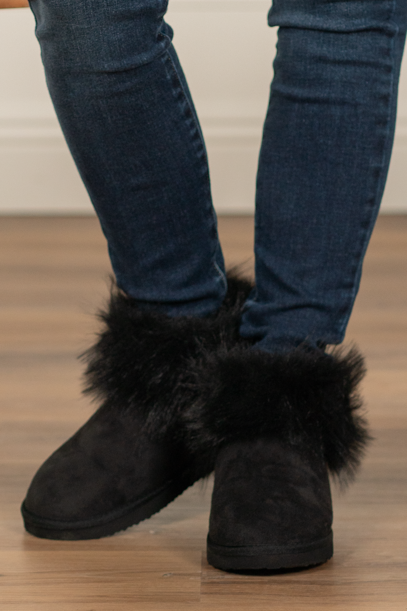 Booties | Very G These boots from Very G are perfect to wear all winter your favorite jeans. Style Name: Frost Color: Black Cut: Slip-On Rubber Sole Style #: VGLB0305-Black Contact us for any additional measurements or sizing.