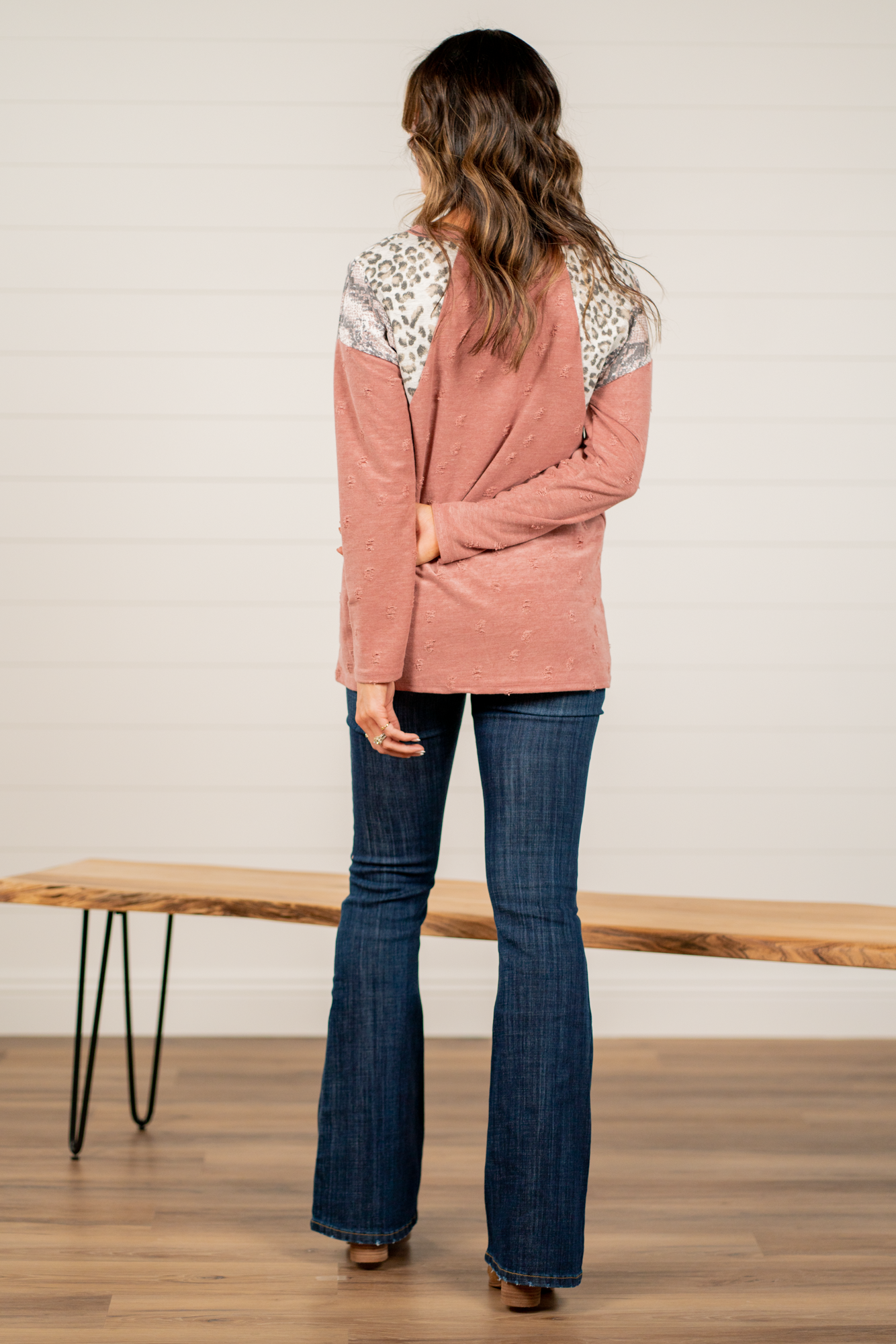 BiBi Throw on for an easy casual look with your favorite jeans this fall. Color: Marsala Neckline: Round Sleeve: Long Style #: BT1865 Contact us for any additional measurements or sizing.