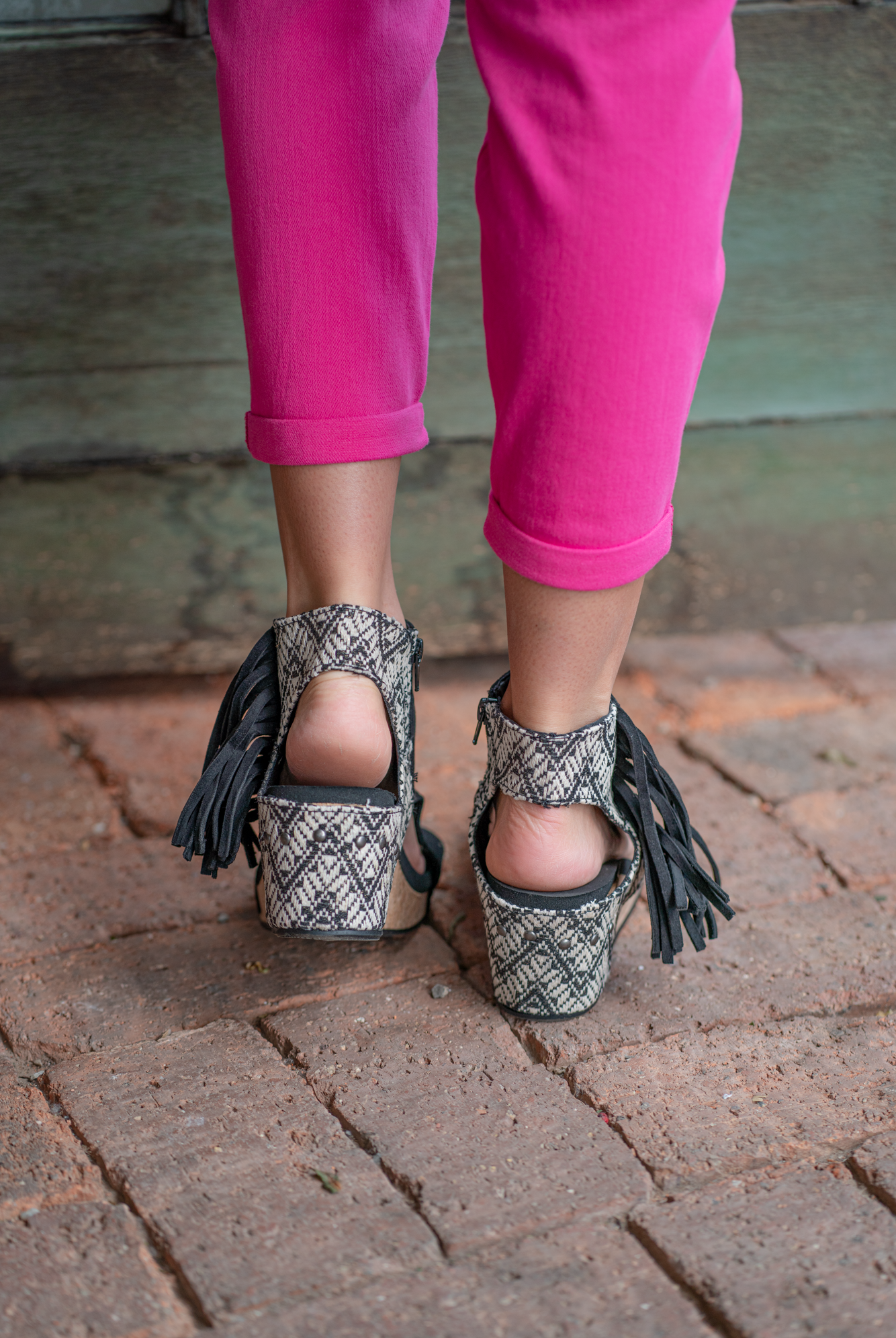 Fringe Sandal by Very G These iconic boutique wedges from Very G are must-have! Wear all spring/summer to add a little sass to your wardrobe. Style Name: Tramonte Color: Black Cushioned Footbed, Memory Foam Durable Textured Outsole Style #: VGWS0033-Black Contact us for any additional measurements or sizing.