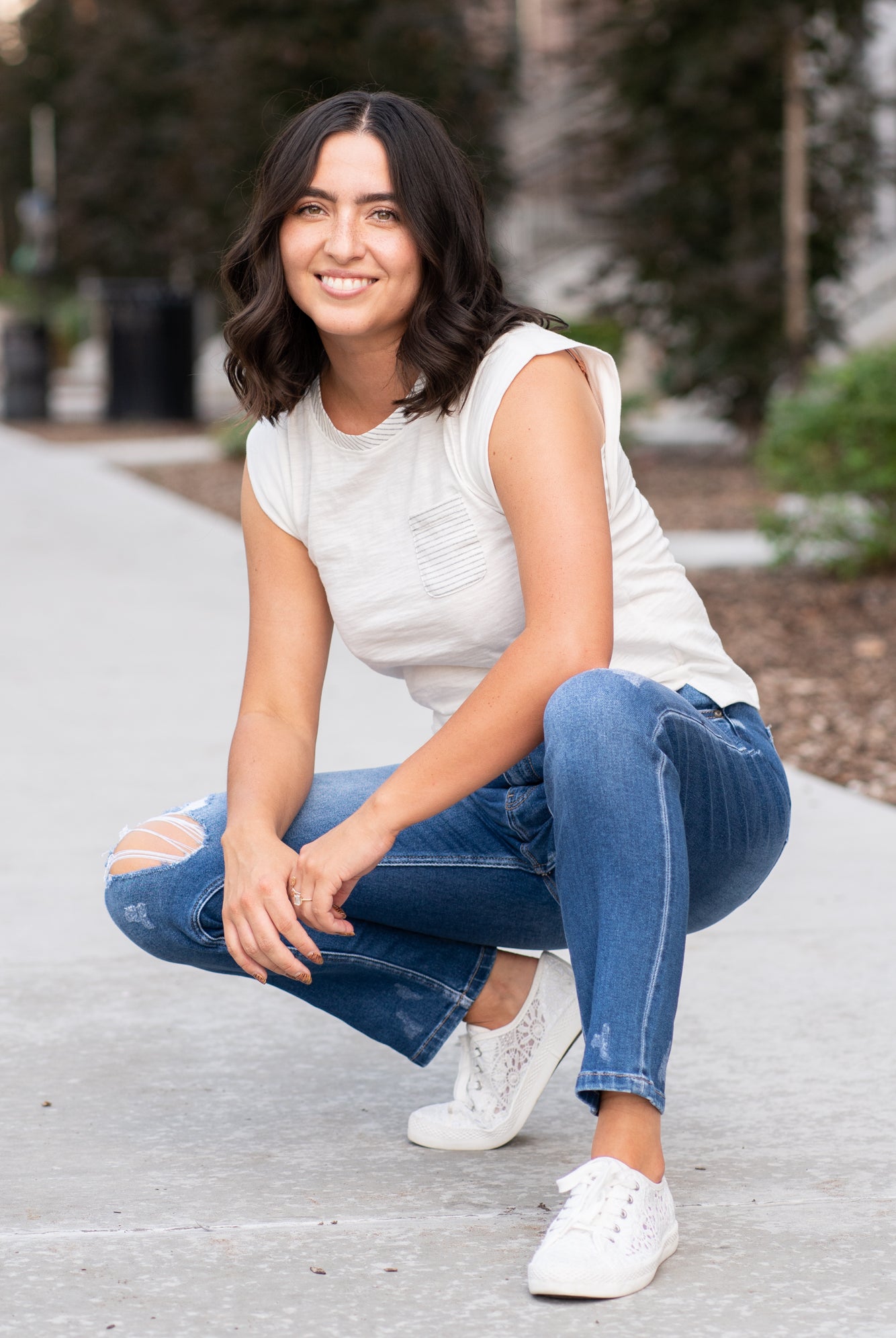 KanCan Jeans These high-rise slim straight jeans hit at exactly the right spot on your waist and with some spandex, these will stretch as you wear and get super comfy! KanCan Stretch Level: Comfort Stretch Color: Medium Blue Wash Cut: Cuffed Boyfriend, 28.5" Inseam Rise: High-Rise, 10.5" Front Rise 93% COTTON, 5% POLYESTER, 2% SPANDEX Stitching: Classic Fly: Zipper Style #: KC9253D Contact us for any additional measurements or sizing.