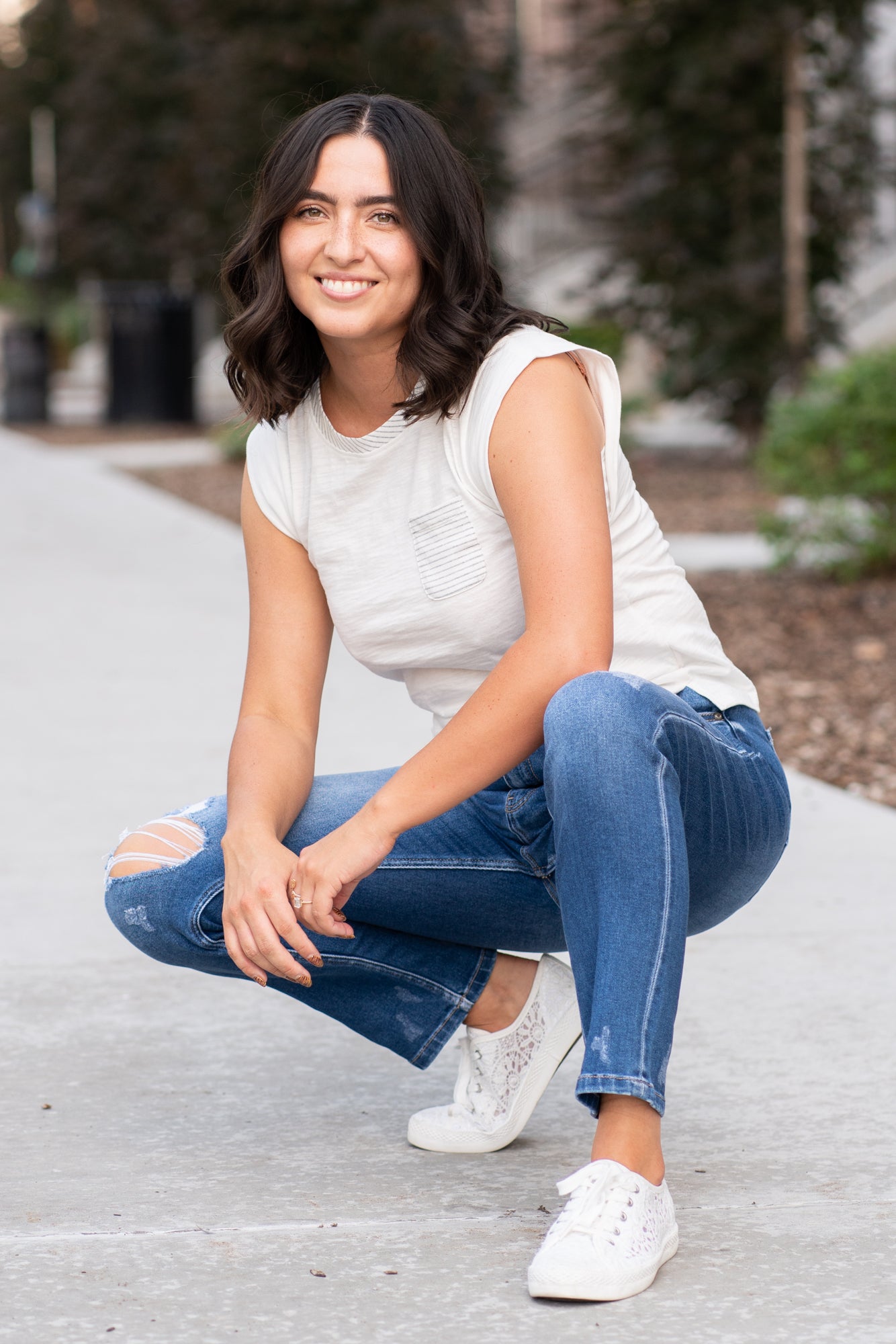 KanCan Jeans These high-rise slim straight jeans hit at exactly the right spot on your waist and with some spandex, these will stretch as you wear and get super comfy! KanCan Stretch Level: Comfort Stretch Color: Medium Blue Wash Cut: Cuffed Boyfriend, 28.5" Inseam Rise: High-Rise, 10.5" Front Rise 93% COTTON, 5% POLYESTER, 2% SPANDEX Stitching: Classic Fly: Zipper Style #: KC9253D Contact us for any additional measurements or sizing.