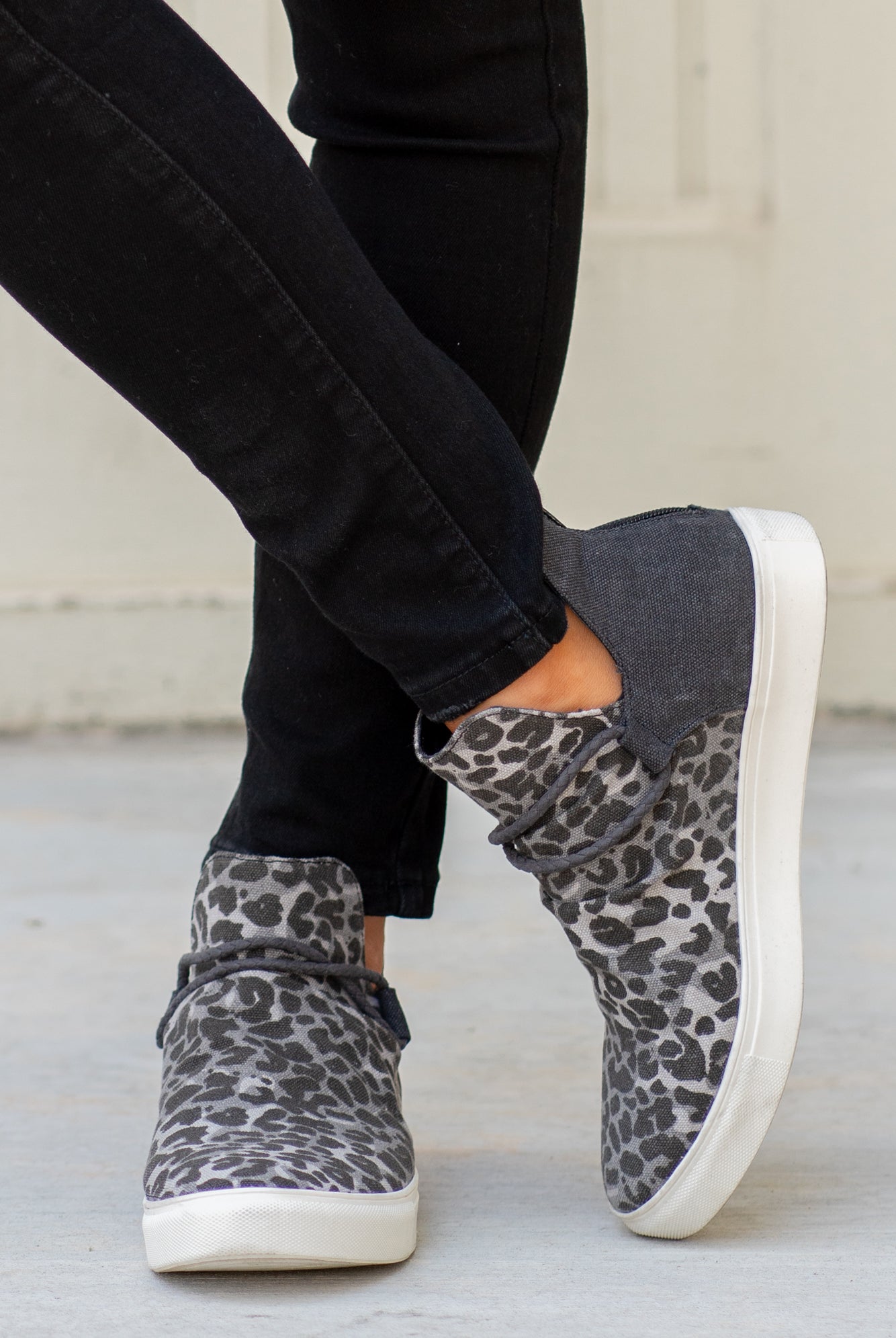 Sneakers | Very G These sneakers from Very G are comfortable and bold. Style Name: Survivor Color: Leopard Cut: Zip On Sneakers Rubber Sole Style #: VGSP0080-Leopard Contact us for any additional measurements or sizing.