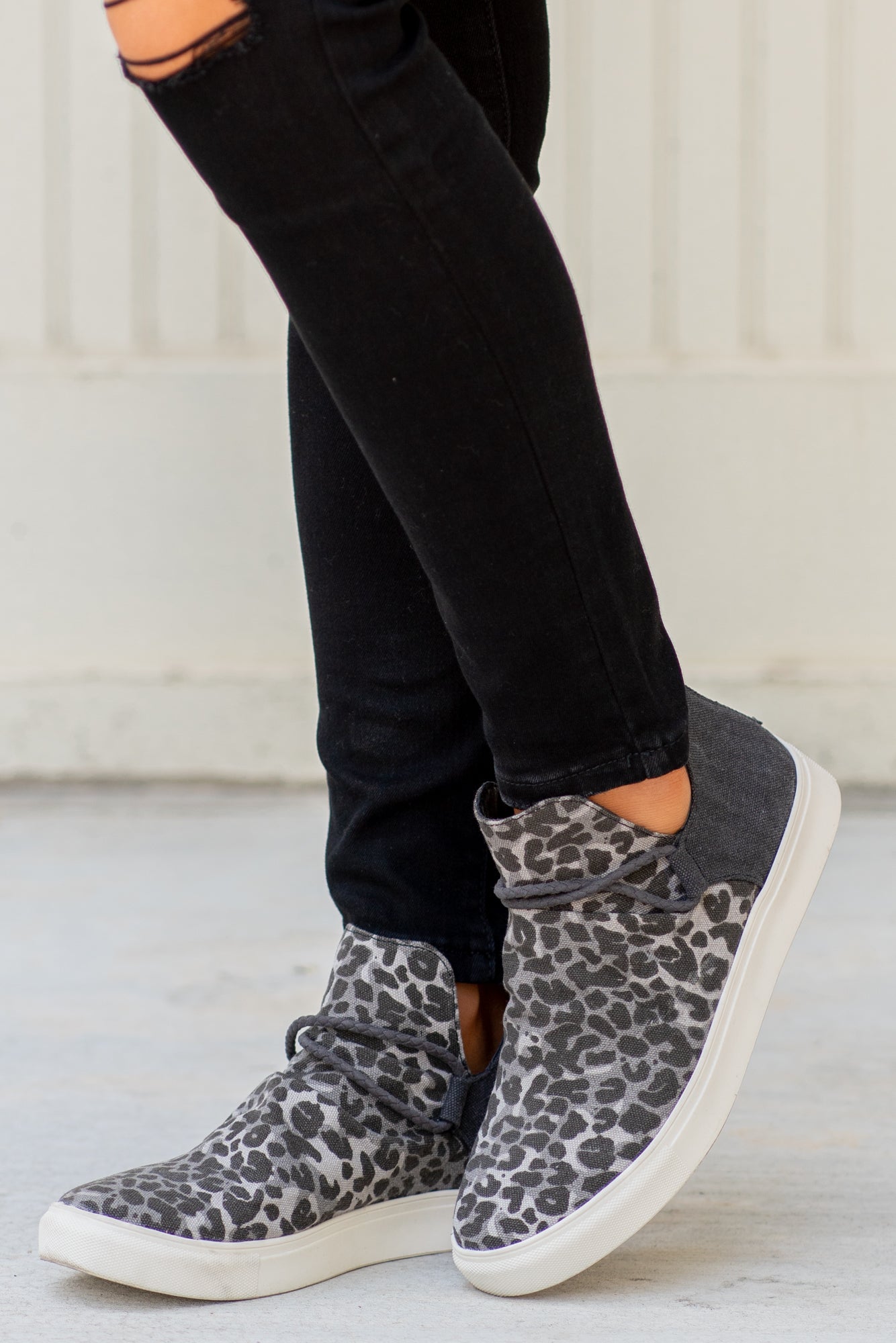 Sneakers | Very G These sneakers from Very G are comfortable and bold. Style Name: Survivor Color: Leopard Cut: Zip On Sneakers Rubber Sole Style #: VGSP0080-Leopard Contact us for any additional measurements or sizing.