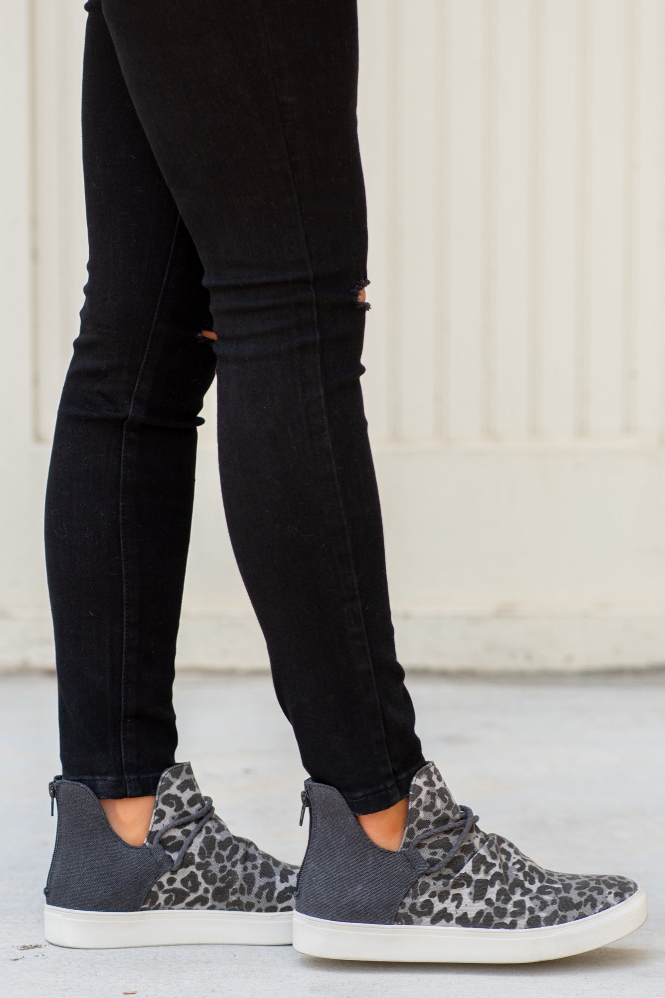 Sneakers | Very G These sneakers from Very G are comfortable and bold. Style Name: Survivor Color: Leopard Cut: Zip On Sneakers Rubber Sole Style #: VGSP0080-Leopard Contact us for any additional measurements or sizing.