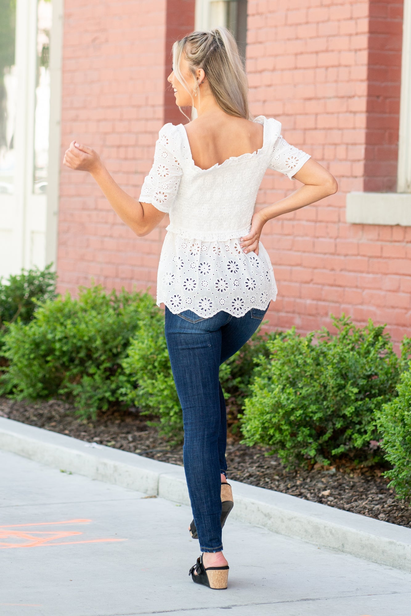 BiBi Color: Ivory Neckline: Square Neck Sleeve: Midi Length Style #: IP7291 Contact us for any additional measurements or sizing.