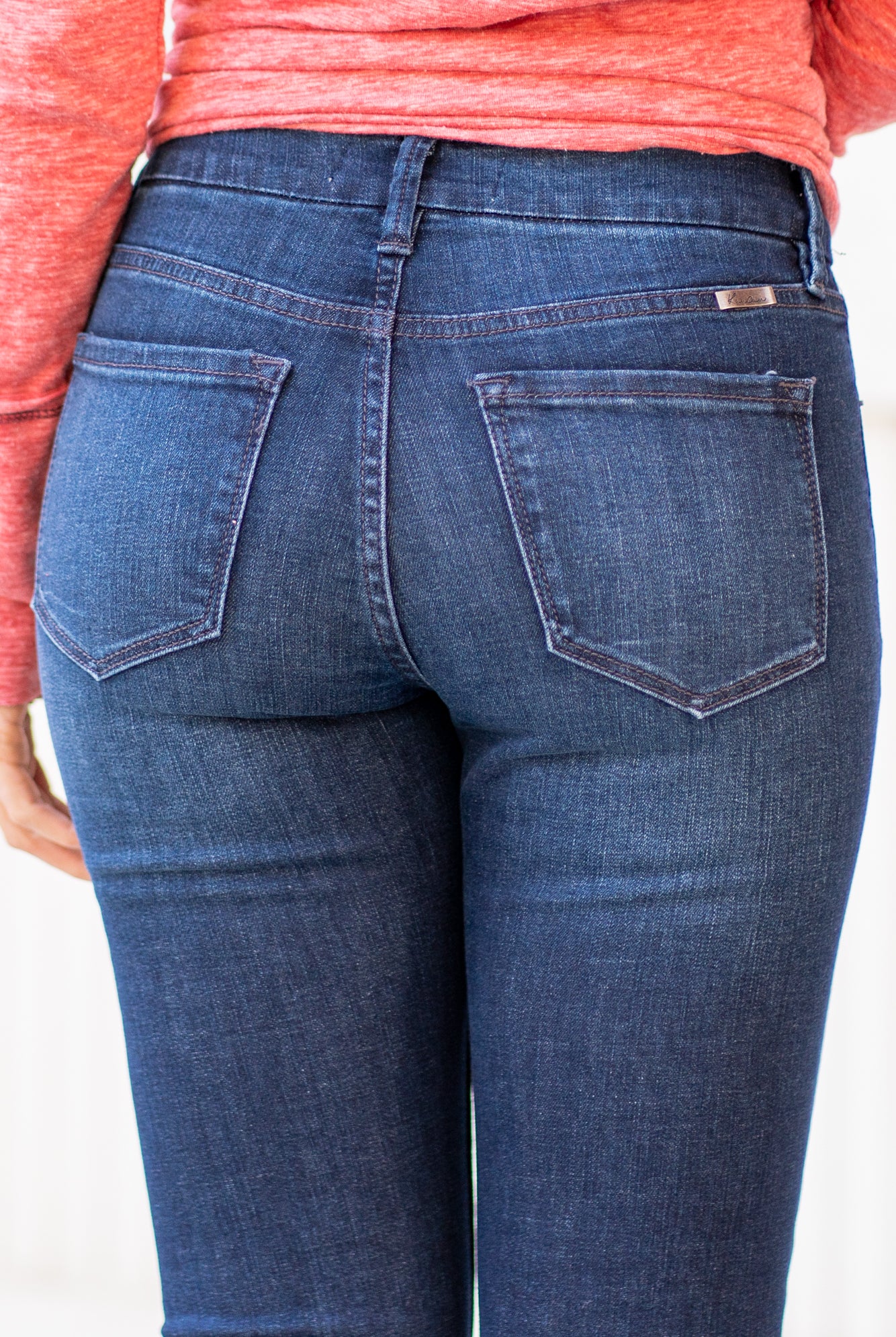 KanCan Jeans Color: Dark Wash Ankle Skinny, 27" Inseam* Mid Rise, 9.5" Front Rise* Cuffed Hem Ankles 93% COTTON, 5% POLYESTER, 2% SPANDEX Fly: Zipper Style #: KC7156D Contact us for any additional measurements or sizing.