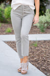 Maeve Jeanne Button Fly High Rise Slim Straight