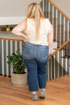 Plus Size Albany High Rise Distressed Cropped Wide Leg