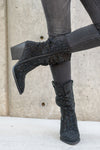 Glitterati Kady Slouch Boots - Black