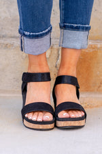 SOL Wedge Sandals - Black