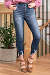 Bethany High Rise Button Fly Skinny