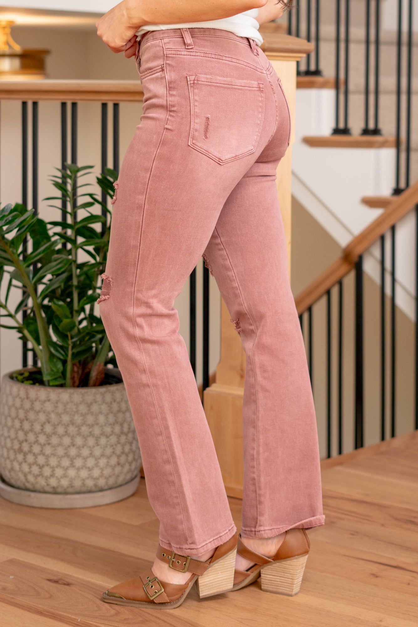 VERVET by Flying Monkey Jeans  Elevate your denim game with the Skyler High Rise Boot Cut jeans, a perfect blend of timeless style and modern flair. Featuring a flattering high rise and a classic boot cut, these jeans provide a versatile silhouette for any occasion. Step into sophistication with the Skyler jeans, offering a chic and comfortable option for both casual and dressed-up looks.