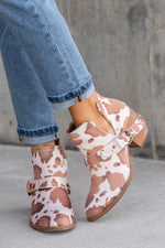 Dixie Ann Ankles Boots - Cream & Tan