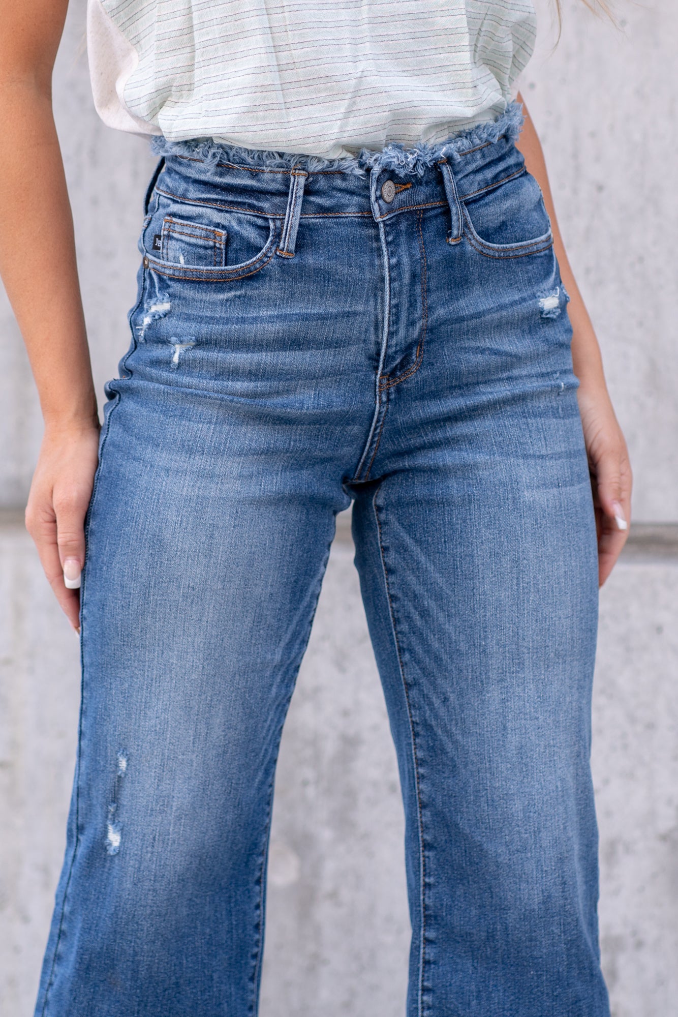 Judy Blue Jeans |Plus Size Chattanooga High Rise Cropped Wide Leg 
