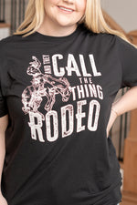 And They Call The Thing Rodeo Graphic Tee - Black