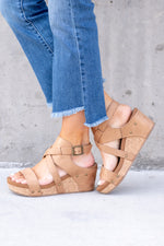Vector Wedge Sandals - Tan