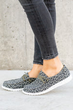 Lucas Cheetah Print Boat Shoes - Khaki