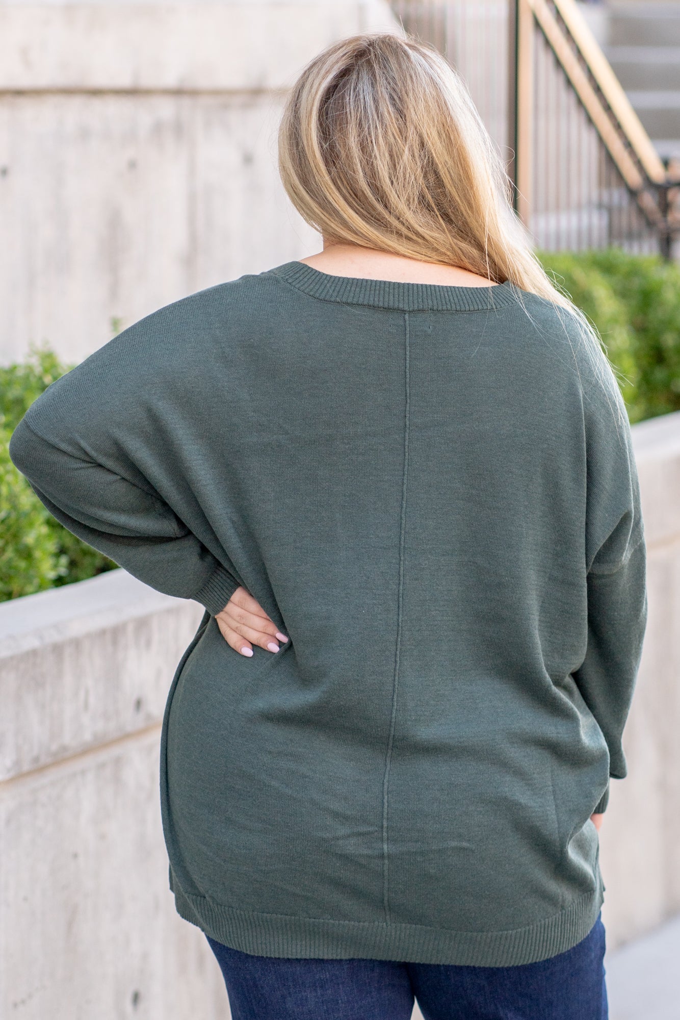 Blu Pepper | Anna Shoulder Sweater - PTW1058-HunterGreen