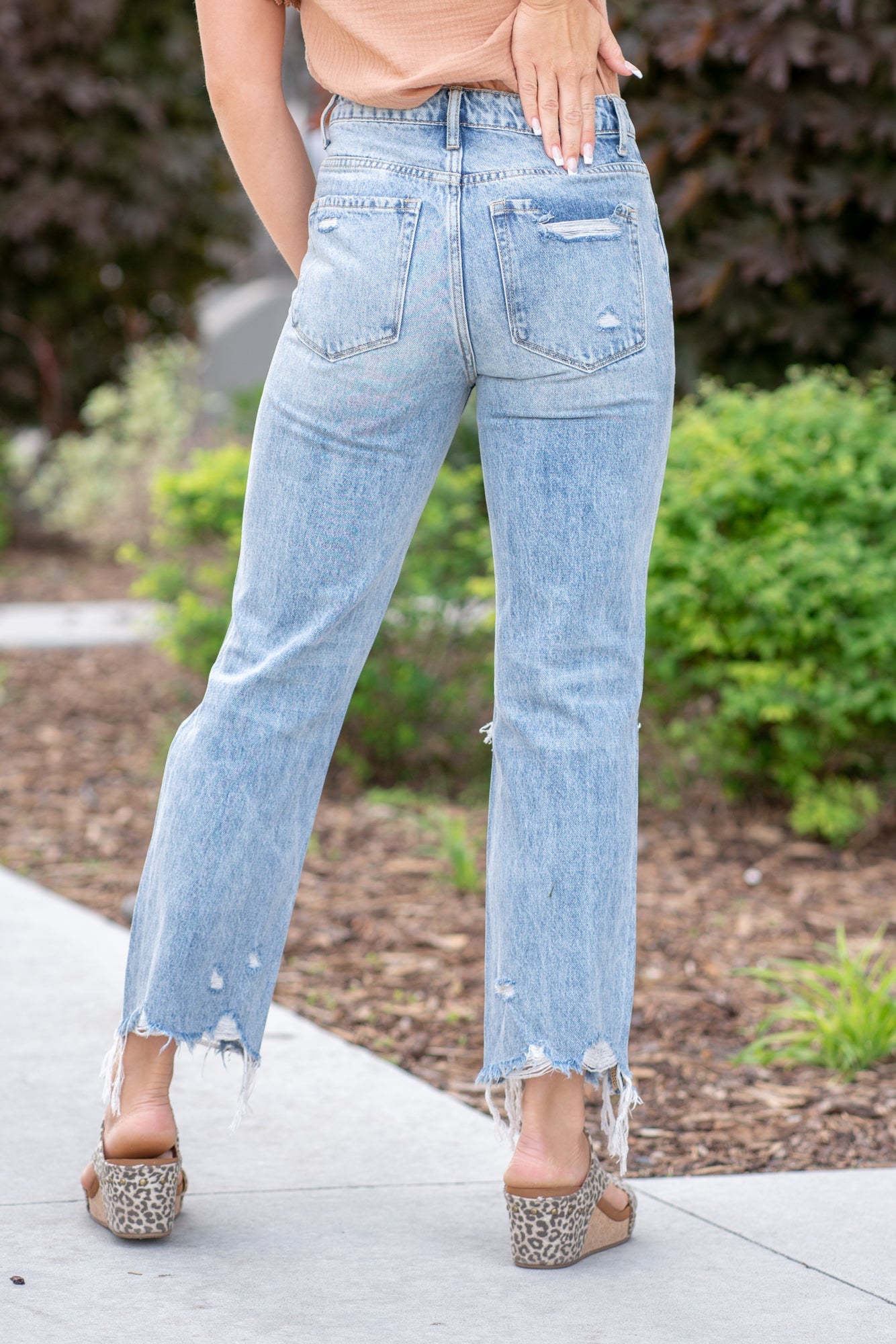 American Blues Denim Boutique Vervet by Flying Monkey Blue Melody 90s Vintage High Rise Relaxed Crop