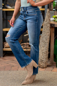 Kira High-Rise Slim Straight Jeans