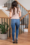 Cello Jeans  A sleek and stylish look with these High Rise Skinny Dark Wash Jeans. These jeans feature a flattering high-rise fit and a classic dark wash that's both versatile and chic. The frayed hem adds a trendy and edgy touch to your outfit. Cut: Skinny, 28" Inseam*  Rise:-Rise, 11" Front Rise* Color: Dark Wash  93%Cotton, 5%Polyester, 2%Spandex Fly: Zipper    Style #: WV18765DK