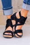 Vector Wedge Sandals - Black