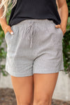 Kaylee Striped Linen Shorts