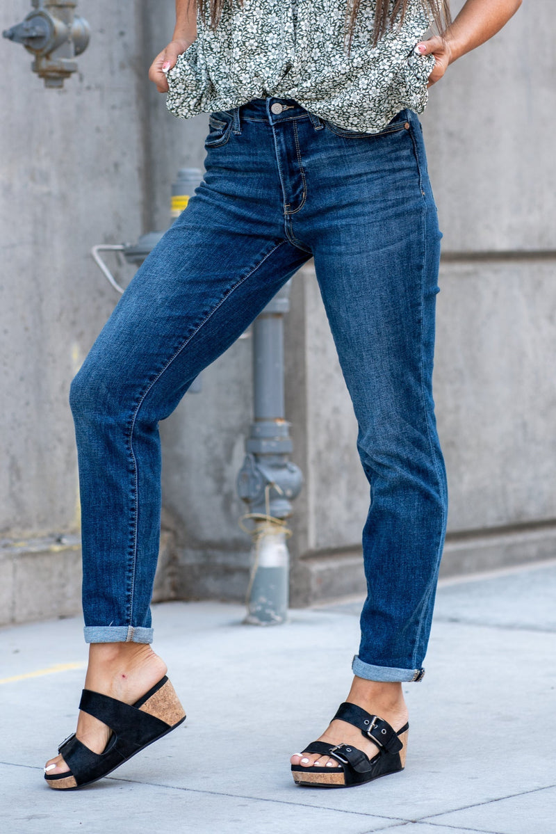 Judy Blue Jeans Plus Size Marshall Mid Rise Boyfriend – American Blues