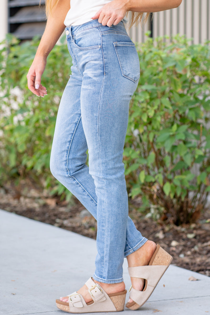 Katherine Mid Rise Relaxed Skinny
