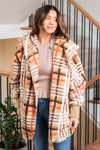 Hem & Thread   This is that cozy jacket you will throw on every day and go! One size fits most with an open neckline and long sleeves and side pockets.   Color: Taupe Mix Neckline: Open  Sleeve: Long 100% POLYESTER Style #: 19378C-TaupeMix