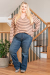 Plus Size Madelyn High Rise Vintage Pull On Boot Cut