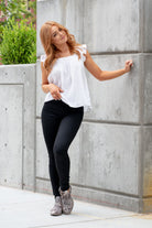 KanCan Jeans  These skinny high-rise jeans have a perfect high-rise fit. Wear with everything this winter! Color: Black Cut: Skinny, 29.5" Inseam* Rise: High-Rise, 10.5" Front Rise* 72%COTTON, 25%POLYESTER, 3%SPANDEX Stitching: Classic Fly: Zipper Style #: KC7085HTBK Contact us for any additional measurements or sizing. 