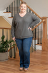 Plus Size Kelley Layering Top - Charcoal