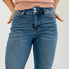 Judy Blue

High-rise tummy control, double-button waist, soft stretch flare—your new sculpting denim essential.

Color: Medium Blue

Cut: Flare, 10.75" Inseam*
Rise: High Rise, 33" Front Rise*
Material: 91% Cotton, 7% Polyester, 2% Spandex
Stitching: Classic
Fly: Zipper
Style #:&nbsp;Style # JB881018 | # 881018

*Measured on the smallest size, measurements may vary by size.

Contact us for any additional measurements or sizing.