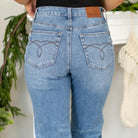 Judy Blue

Criss-cross waist, soft stretch, light distressing—your new easy, flattering boyfriend jean with a single cuff finish.

Color: Medium Blue

Cut:&nbsp;Boyfriend, 28" Inseam*
Rise:&nbsp;High Rise, 10.25" Front Rise*
Material: 81% Cotton, 16% Poly, 3% Spandex
Stitching: Classic
Fly: Zipper
Style #:&nbsp;Style # JB881003 | # 881003

*Measured on the smallest size, measurements may vary by size.

Contact us for any additional measurements or sizing.