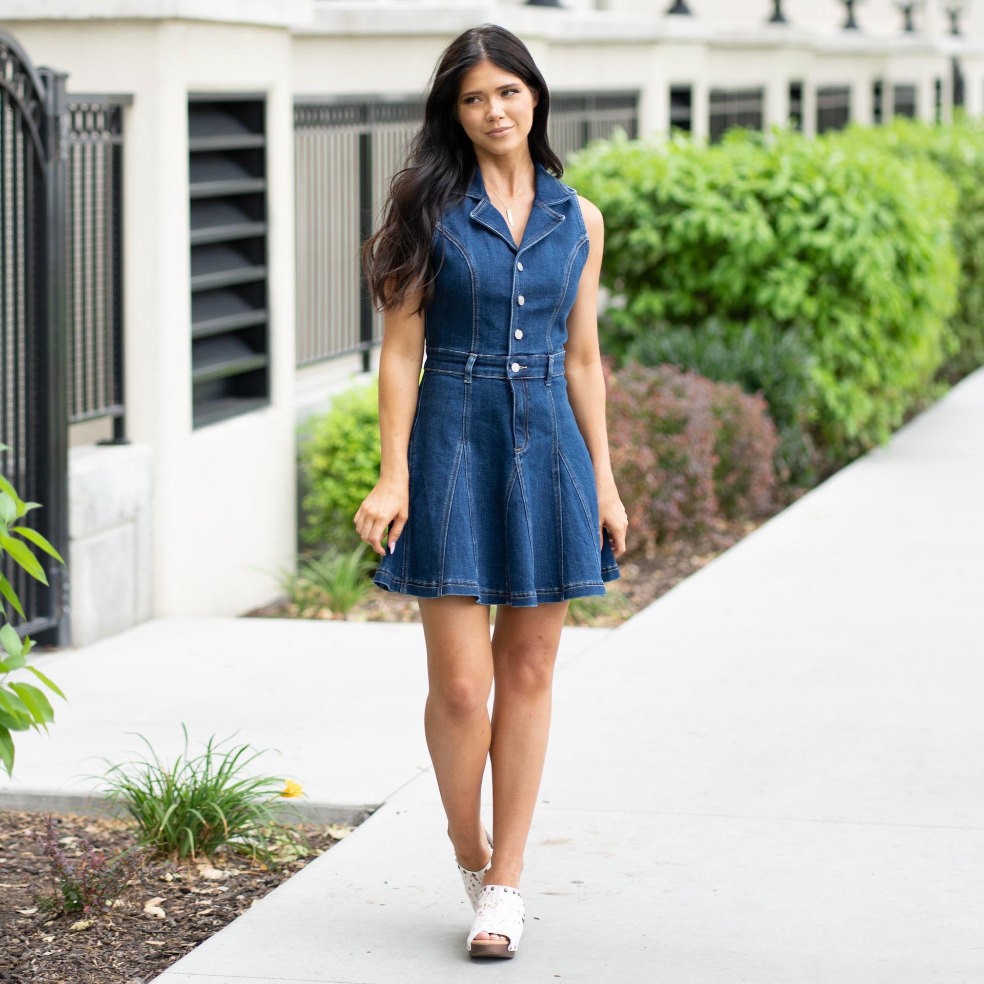 Tyla Sleeveless Mini Dress - X-Small / Blue Tyla Sleeveless Mini Dress - X-Small / Blue