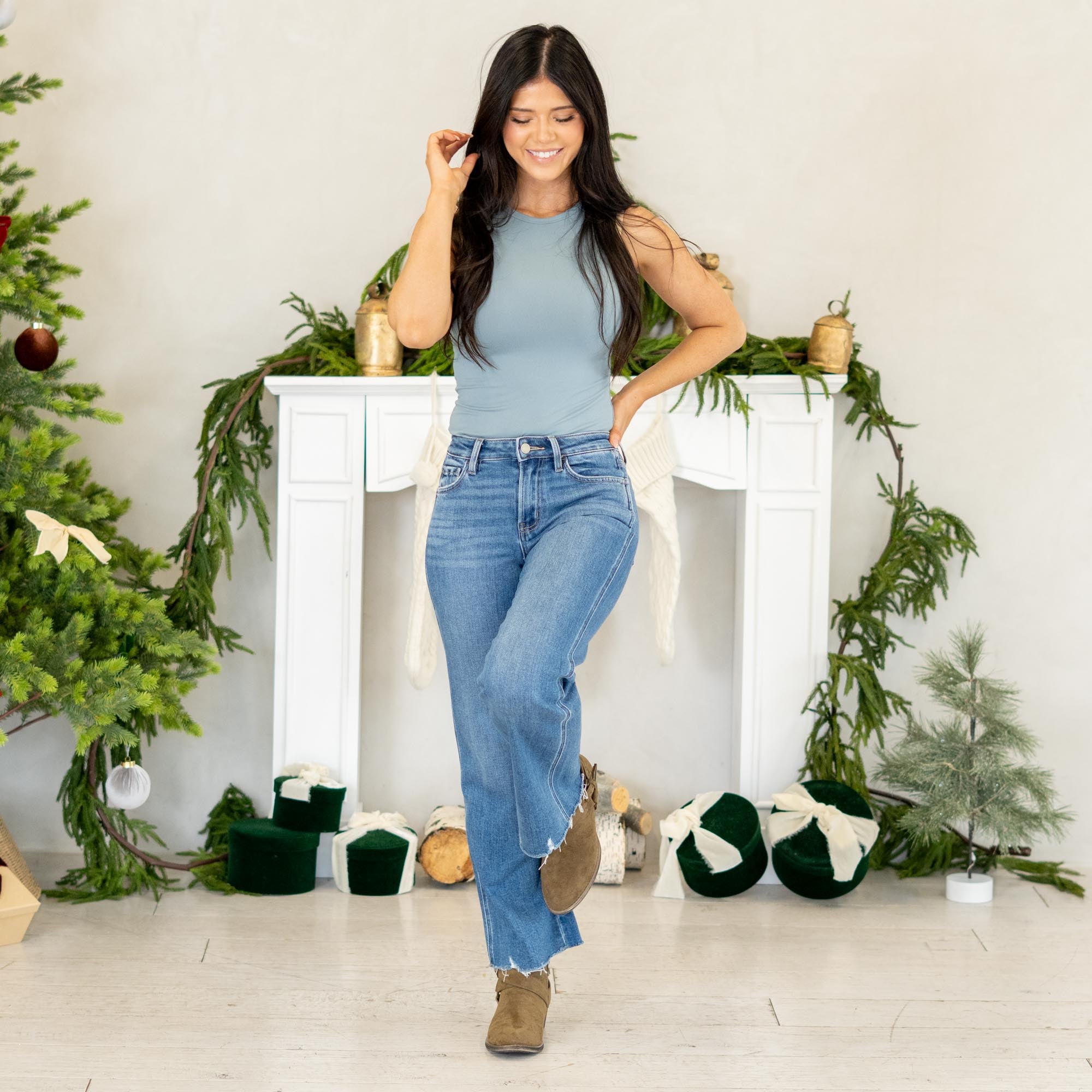 

VERVET by&nbsp;Flying Monkey Jeans


Rediscover classic charm with the Treasure High Rise Vintage Flare Jeans. Crafted in a timeless medium blue wash, these jeans channel retro energy with a modern twist. The high-rise waist flatters your natural shape, while the vintage flare leg elongates your silhouette for a look that’s effortlessly chic.

Made from comfort stretch denim, the Treasure hugs your curves in all the right places without compromising on movement. The raw hem gives it that perfectly lived-i