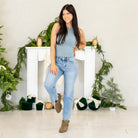 

VERVET by&nbsp;Flying Monkey Jeans


Meet your new everyday denim. The Smartest Mid Rise Straight Crop Jeans are made with soft comfort stretch for a fit that moves with you. Designed with a flattering mid rise, lightly distressed details, and a clean raw hem, these medium-wash straight legs give you that easy, timeless look. Finished with a cropped length for a modern touch, they’re the perfect pair for any season.&nbsp;

Color Name: Smartest
Color: Medium Blue
Cut: Cropped Straight Leg, 27" Inseam*
Rise